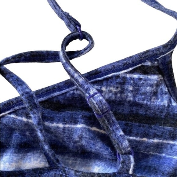 Athleta Urban Explorer Strappy Tie Dye Yoga Workout Tank Shelf Bra Activewear - Picture 12 of 13